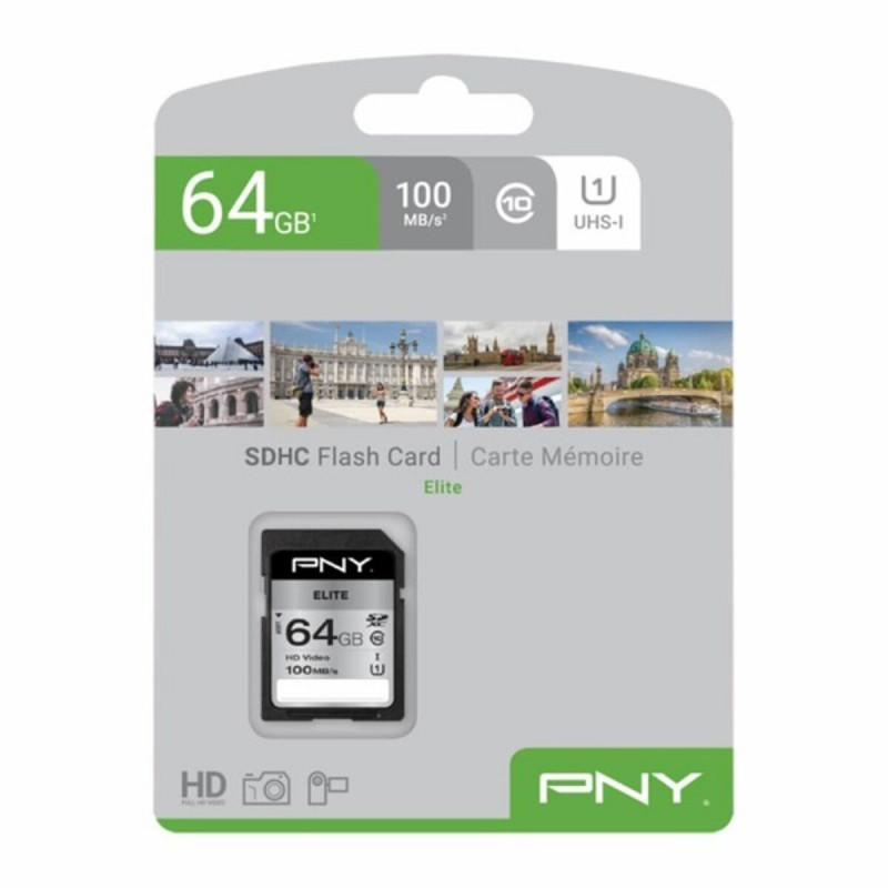 Image secondaire de Carte Mémoire Micro SD avec Adaptateur PNY 64 GB 100 mb/s