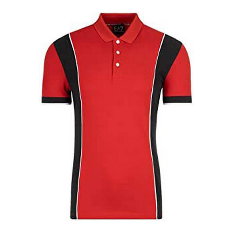 Polo à manches courtes homme Armani Jeans C1450 Rouge