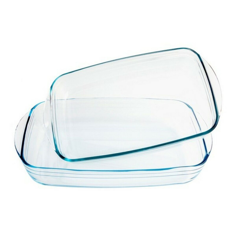 Image secondaire de Ensemble de plats de cuisson au four Pyrex Classic Transparent Verre Borosilicaté (2 pcs)