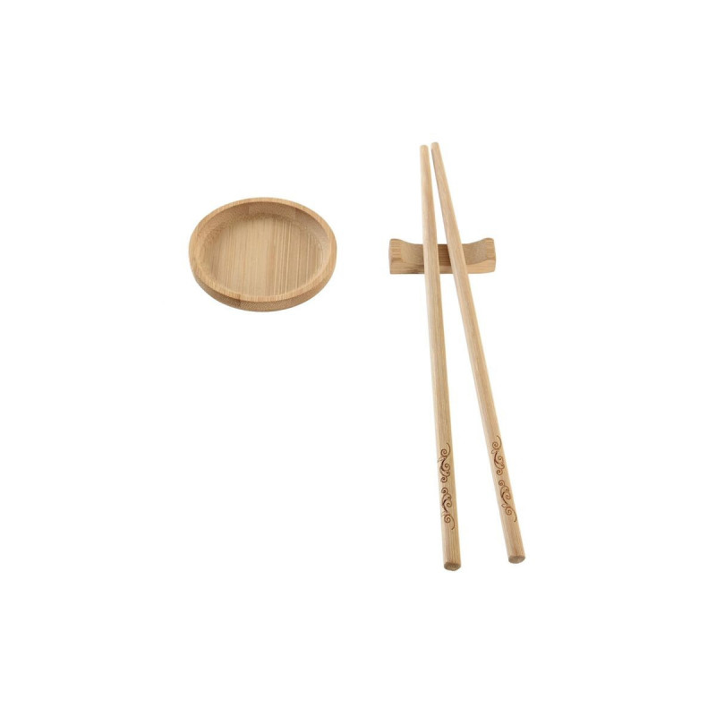 Image secondaire de Set de sushi DKD Home Decor 24 x 0,5 x 0,5 cm Naturel Oriental