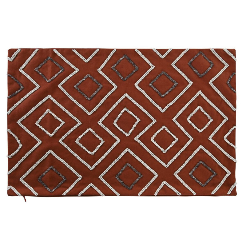 Image secondaire de Housse de coussin DKD Home Decor 60 x 1 x 40 cm Terre cuite Géométrique