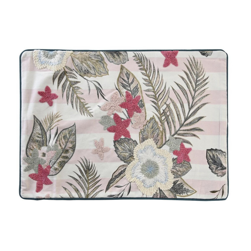 Image secondaire de Housse de coussin DKD Home Decor 60 x 1 x 40 cm Rose Vert Tropical