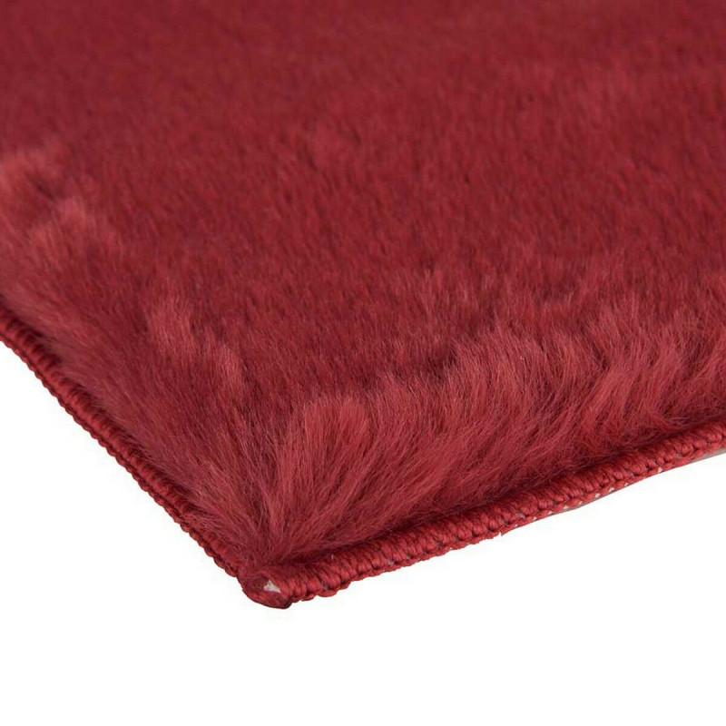 Image secondaire de Tapis Polyester Bordeaux (90 x 0,25 x 60 cm)