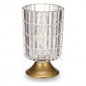 Lanterne à LED Métal Doré Transparent verre (10,7 x 18 x 10,7 cm) 31,99 €