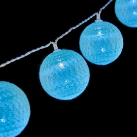 Guirlande de boules LED Ø 6 cm Bleu (2 m) 20,99 €