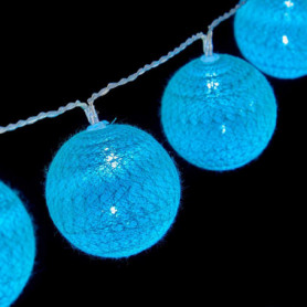 Guirlande de boules LED Ø 6 cm Turquoise (2 m) 20,99 €