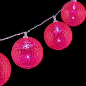 Guirlande de boules LED Ø 6 cm Rose foncé (2 m) 20,99 €
