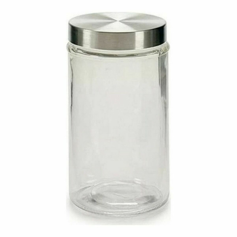 Image secondaire de Boîte Verre Argenté Transparent Aluminium (1 L) (24 Unités)