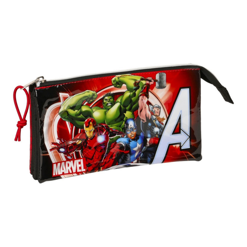 Trousse d'écolier The Avengers Infinity Rouge Noir (22 x 12 x 3 cm)