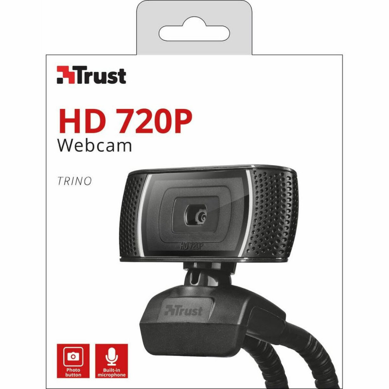 Trust Trino webcam 8 MP 1280 x 720 pixels USB 2.0 Noir