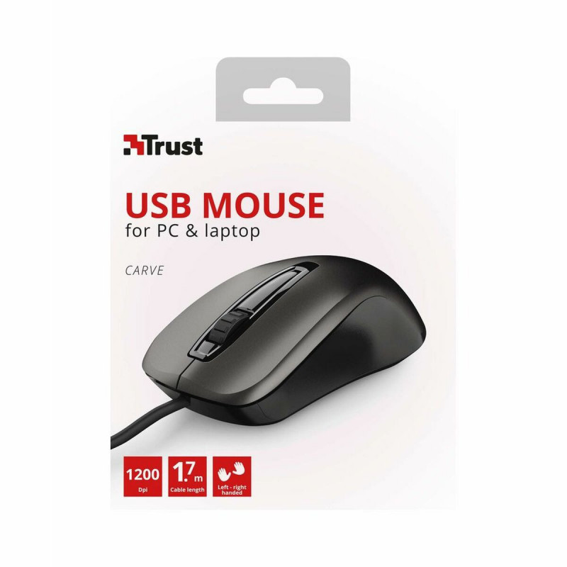 Trust Carve souris Ambidextre USB Type-A Optique 1200 DPI