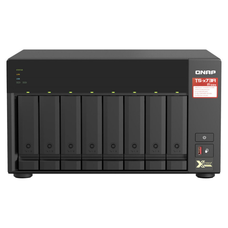 Qnap TS-873A NAS Tower Ethernet/LAN Noir V1500B