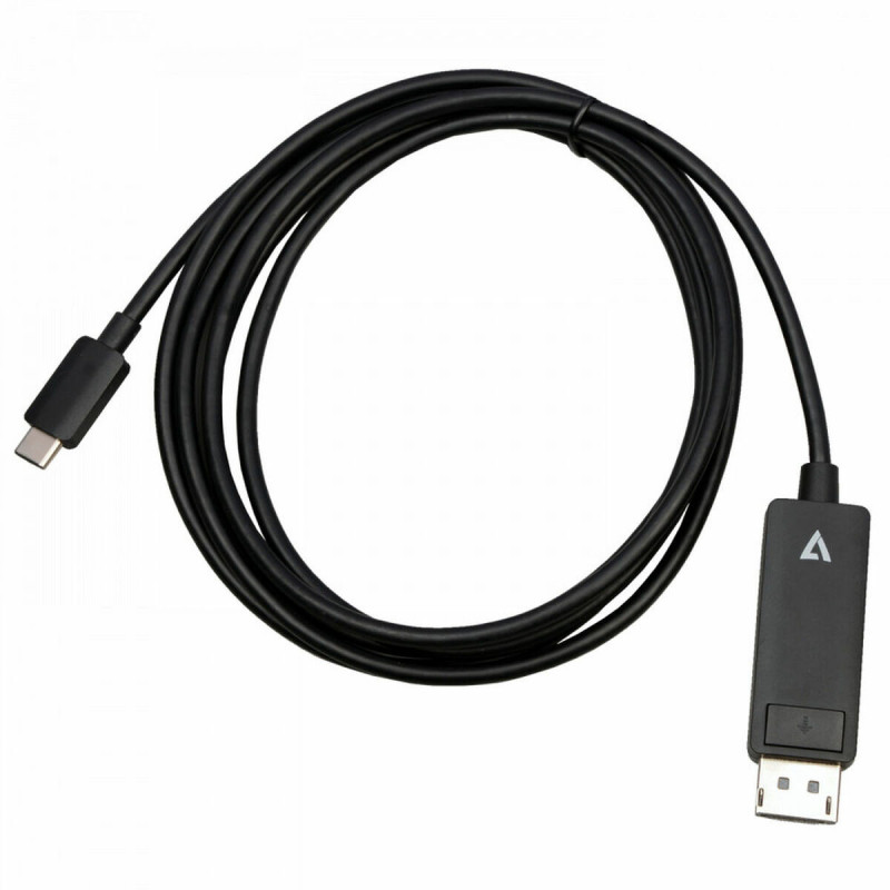 V7 V7USBCDP14-2M câble vidéo et adaptateur DisplayPort USB Type-C Noir