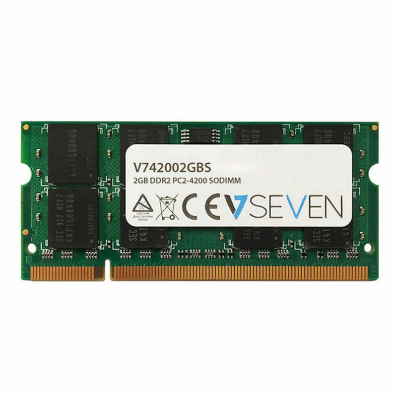 V7 2GB DDR2 PC2-4200 533Mhz SO DIMM Notebook Module de mémoire - V742002GBS