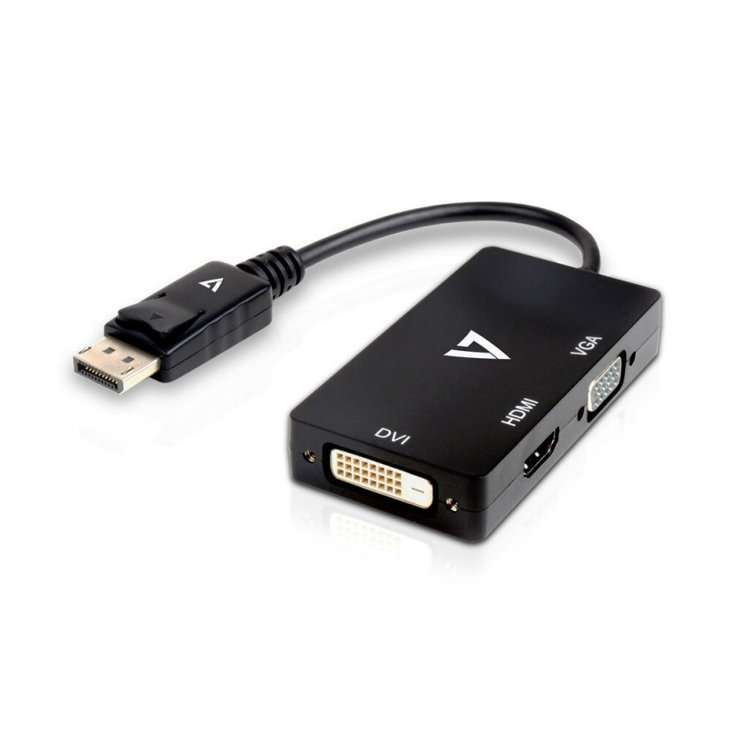 V7 Adaptateur DisplayPort (m) vers VGA, HDMI ou DVI (f)