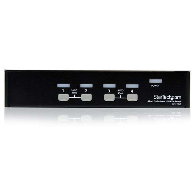 Startech.com Commutateur KVM 4 Ports VGA USB, Montage en Rack - Switch KVM - 1920x1440