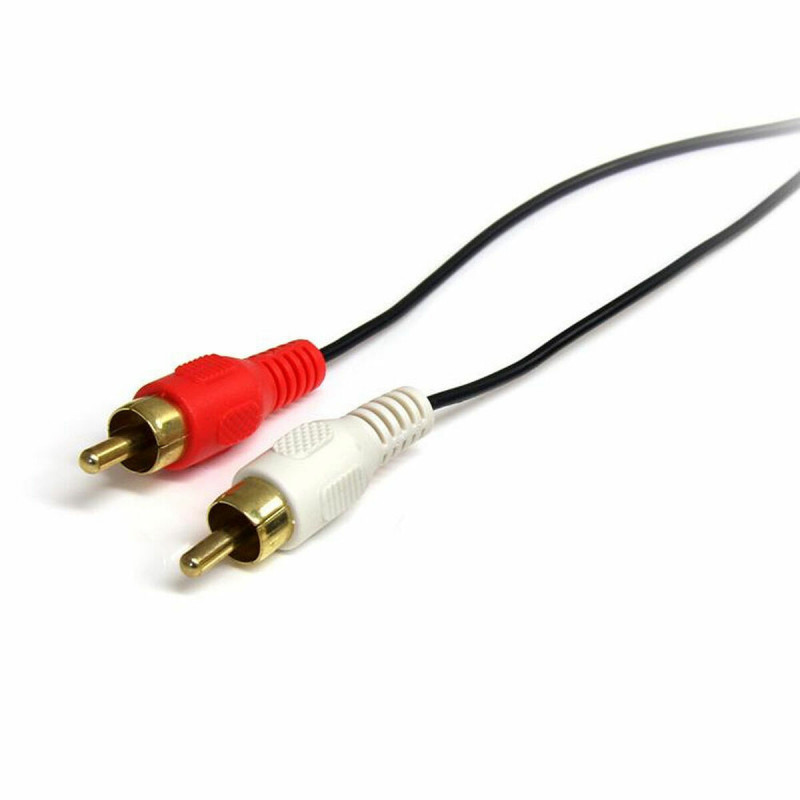 Image secondaire de Startech.com Câble audio stéréo de 1 m - Mâle 3,5 mm vers mâle 2 x RCA