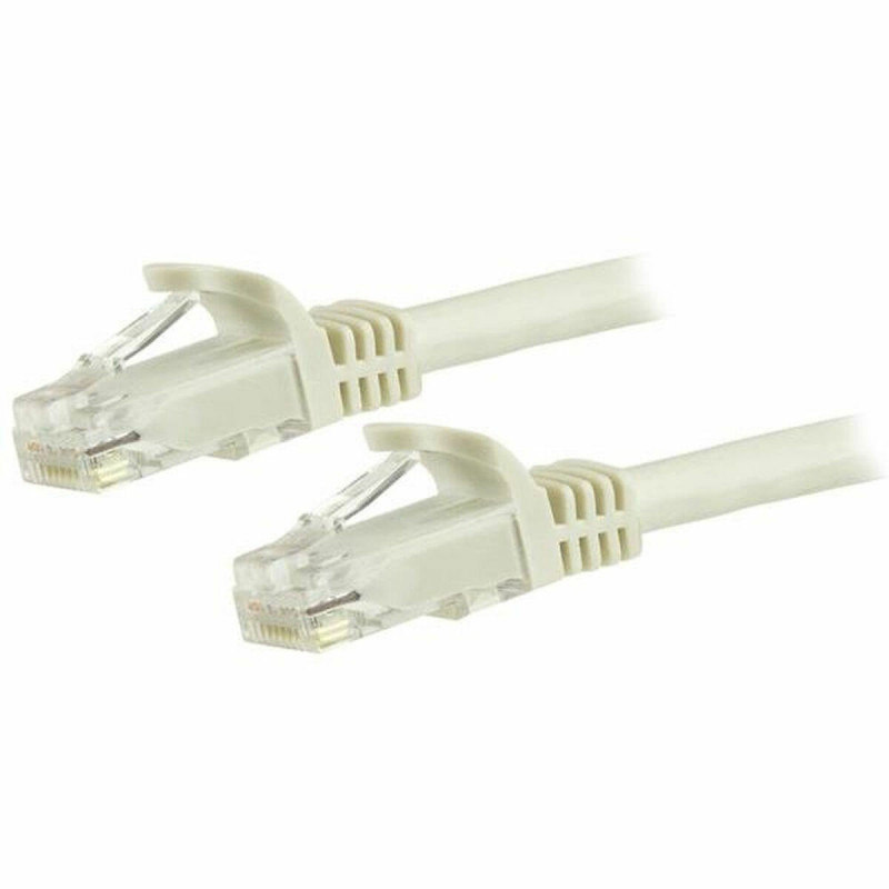 Startech.com Câble réseau Cat6 Gigabit UTP sans crochet de 15m - Cordon Ethernet RJ45 anti-accroc - M/M - Blanc