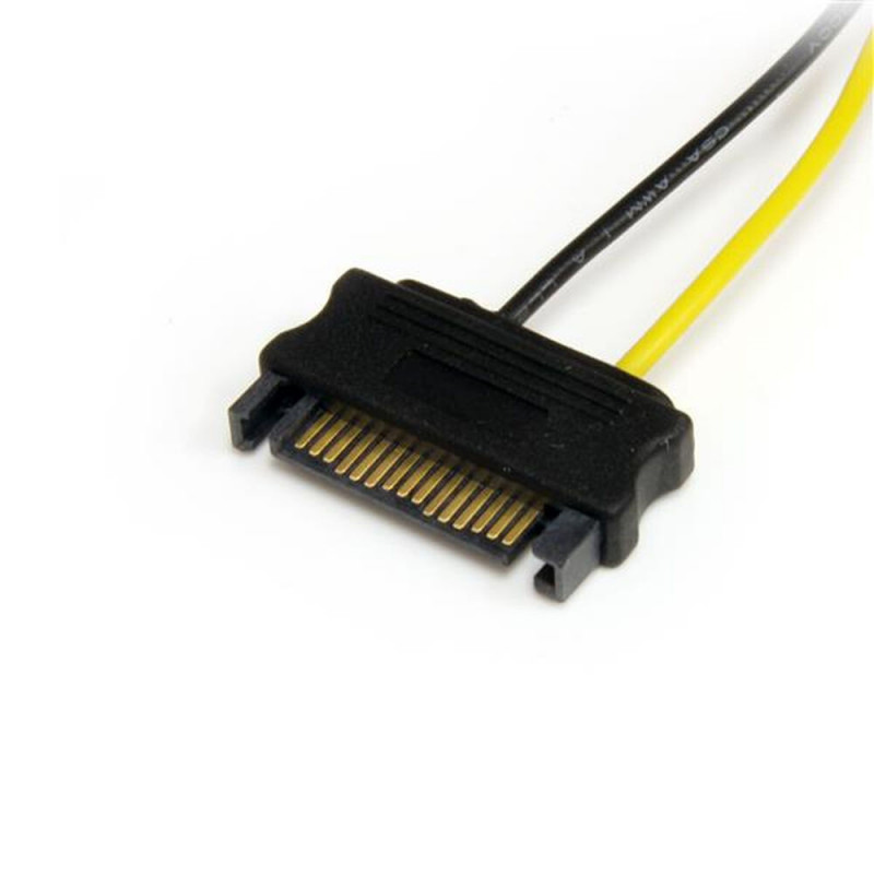 Image secondaire de Startech.com Câble adaptateur d'alimentation SATA vers carte vidéo PCI Express 6 broches de 15 cm