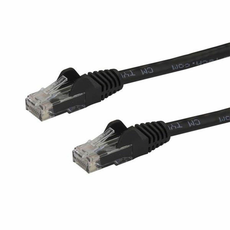 Image secondaire de Startech.com Câble réseau Cat6 Gigabit UTP sans crochet de 50cm - Cordon Ethernet RJ45 anti-accroc - M/M - Noir