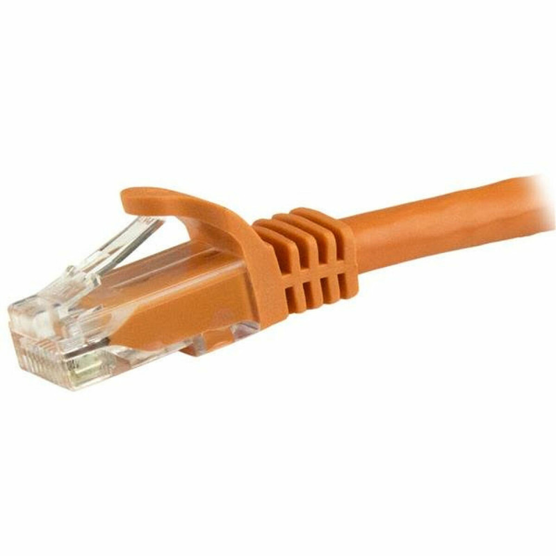 Image secondaire de Startech.com Câble réseau Cat6 Gigabit UTP sans crochet de 5m - Cordon Ethernet RJ45 anti-accroc - M/M - Orange