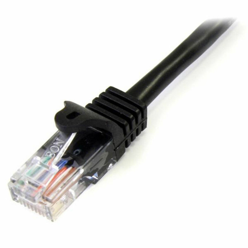 Image secondaire de Startech.com Câble réseau Cat5e UTP sans crochet de 1m - Cordon Ethernet RJ45 anti-accroc - M/M - Noir