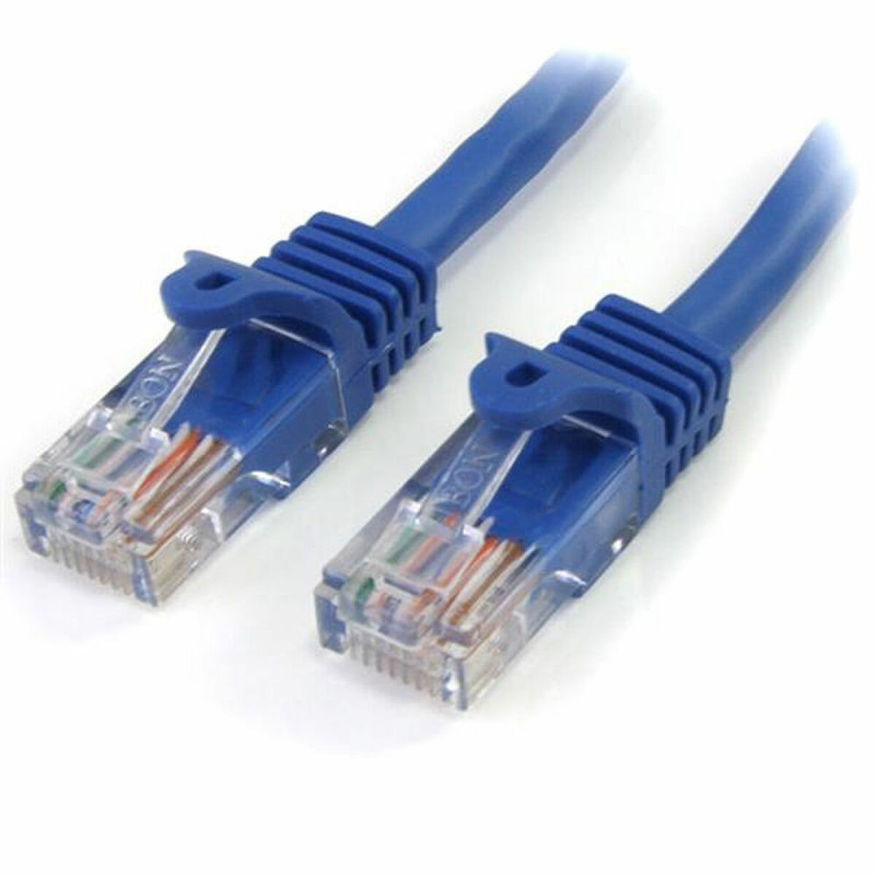 Image secondaire de Startech.com Câble réseau Cat5e UTP sans crochet de 1m - Cordon Ethernet RJ45 anti-accroc - M/M - Bleu