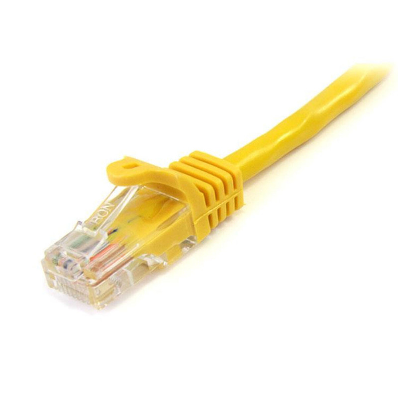 Startech.com Câble réseau Cat5e UTP sans crochet de 2m - Cordon Ethernet RJ45 anti-accroc - M/M - Jaune