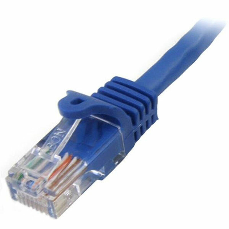 Image secondaire de Startech.com Câble réseau Cat5e UTP sans crochet de 3m - Cordon Ethernet RJ45 anti-accroc - M/M - Bleu