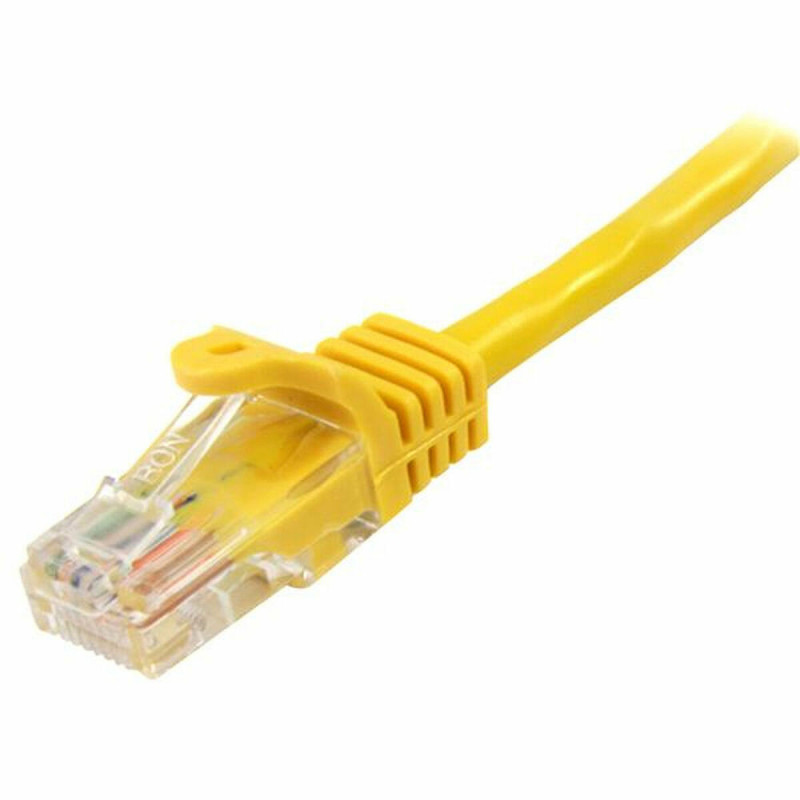 Image secondaire de Startech.com Câble réseau Cat5e UTP sans crochet de 1 m - Cordon Ethernet RJ45 anti-accroc - M/M - Jaune