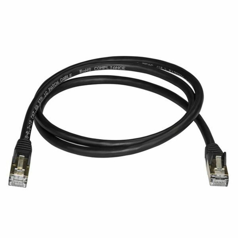 Image secondaire de Startech.com Câble réseau Cat6a STP blindé sans crochet de 1 m - Noir