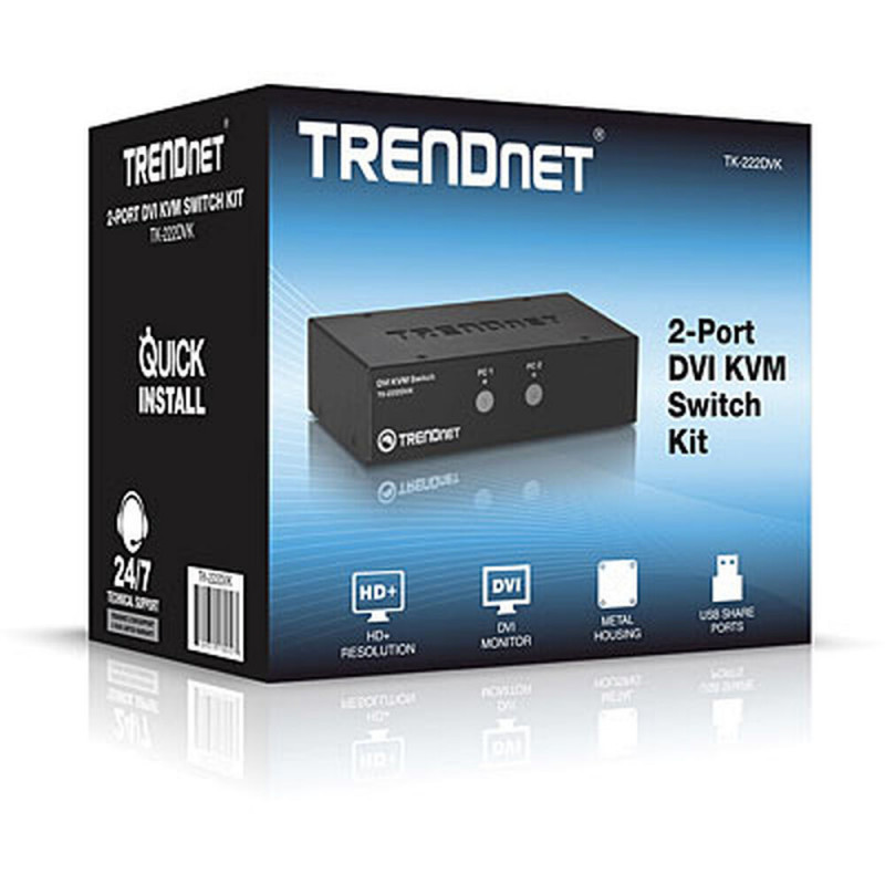 Switch KVM Trendnet TK-222DVK 