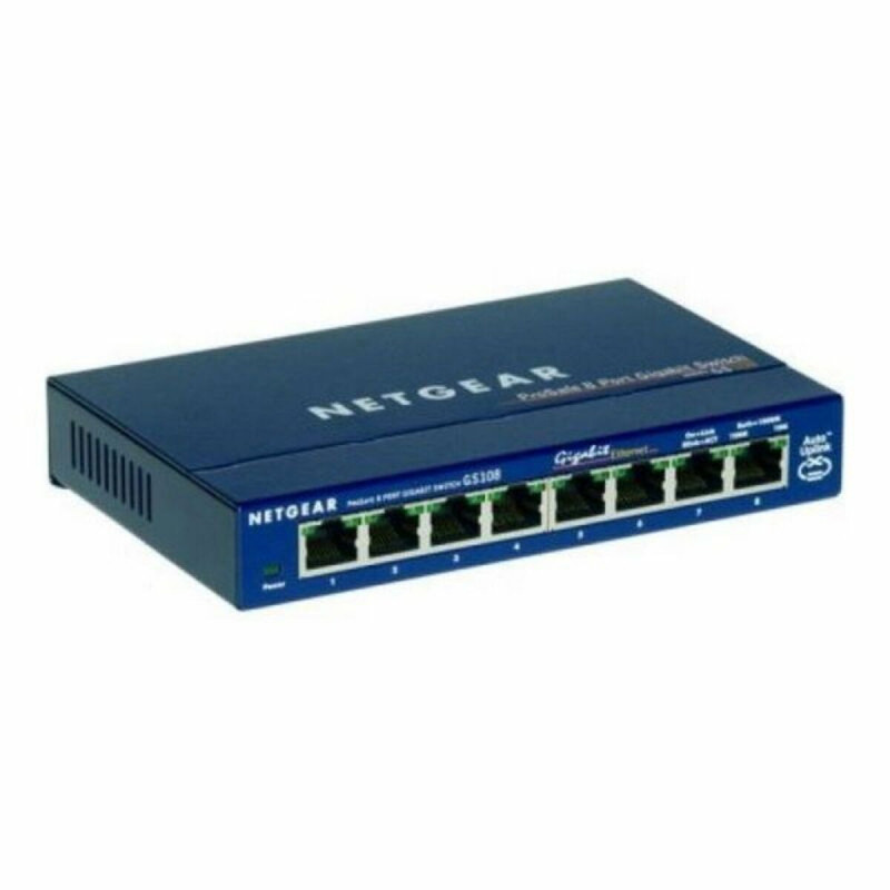 Netgear GS108GE commutateur réseau Non-géré Gigabit Ethernet (10/100/1000) Bleu