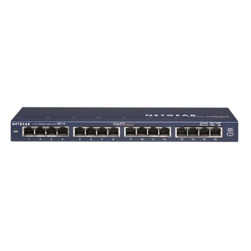 Netgear GS116 Non-géré Gigabit Ethernet (10/100/1000) Gris