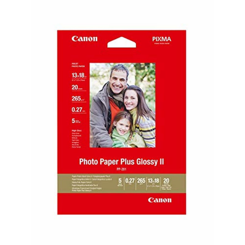 Canon Papier photo brillant extra II 5 × 7 po (13 × 18 cm) PP-201 - 20 feuilles