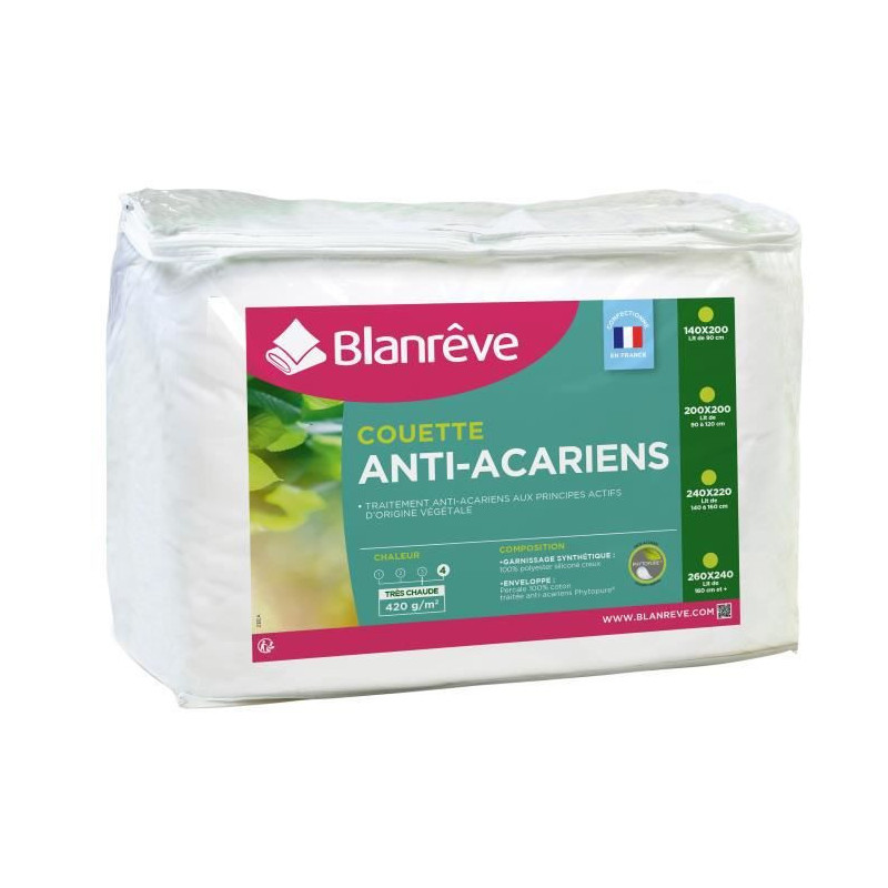 Remplissage de couette Blanreve Blanc 420 g/m² 220 x 240 cm