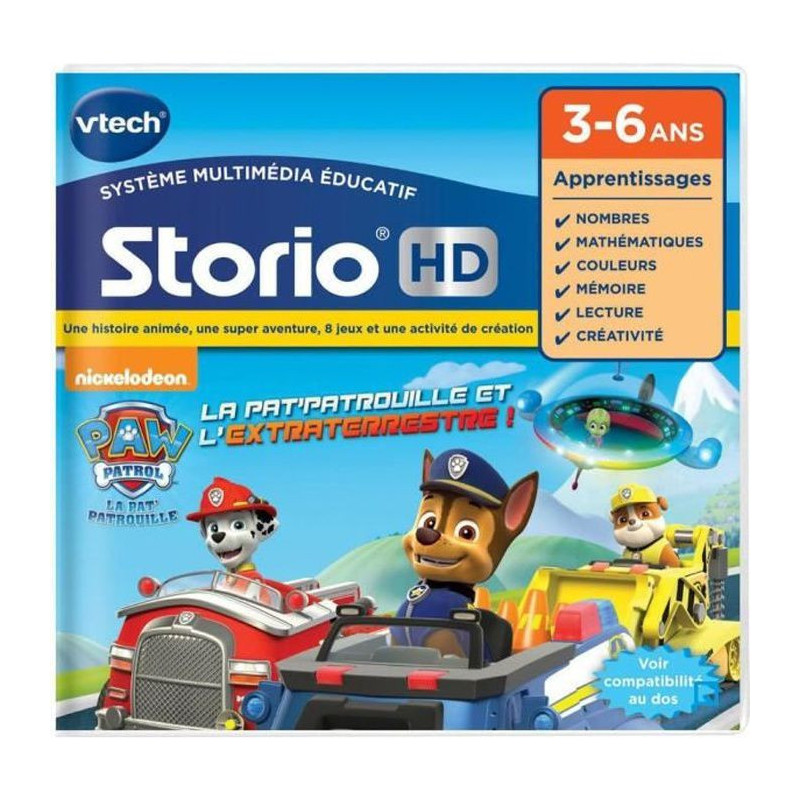 Vtech Jeu Storio HD Pat' Patrouille