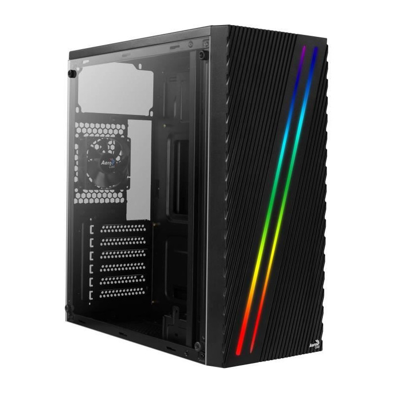 Boîtier ATX semi-tour Aerocool Streak RGB USB 3.0 Noir