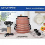 Batterie de cuisine 20 pieces Arthur Martin - aluminium - poignée amovible - tou 109,99 €
