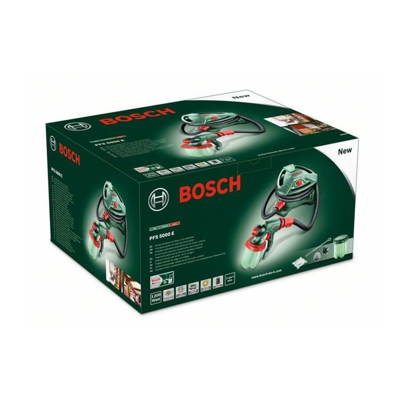 Image secondaire de Pistolet à peinture Bosch - PFS 5000 E - Basse pression - 1200 W - 3 buses