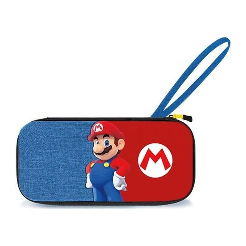 PDP Slim Deluxe: Power Pose Mario Boîtier robuste Nintendo Bleu, Rouge