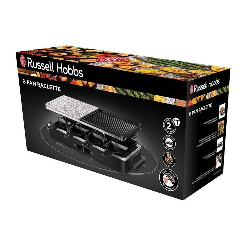 Image secondaire de Plancha grill Russel Hobbs Raclette Noir