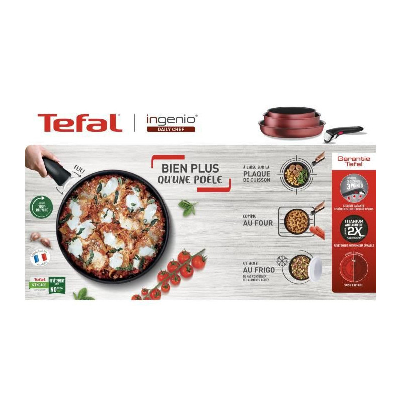 Image secondaire de Tefal Ingenio L3989502 lot de casseroles 10 pièce(s)