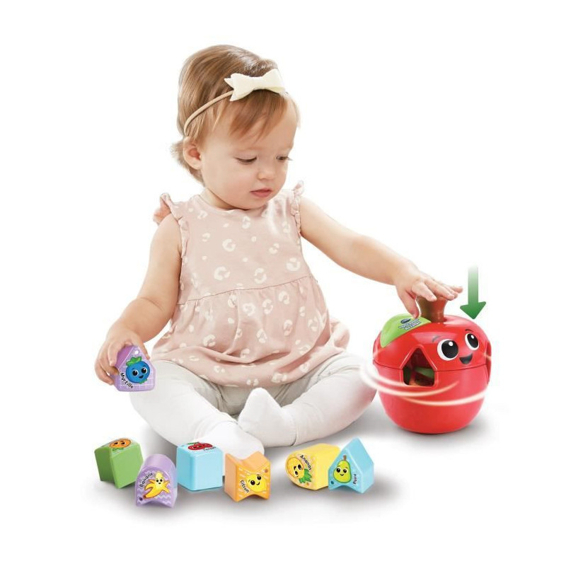 Image secondaire de Vtech Play Green TOURNI POmmE DES FORMES (PLASTIQUE REUTILISE)