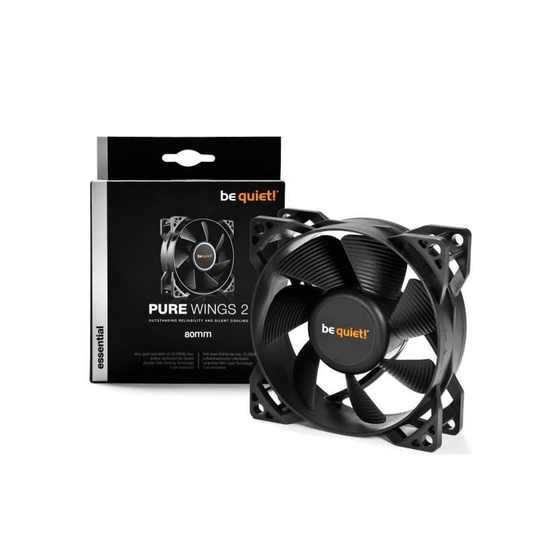 Be quiet! PURE WINGS 2, 80mm boîtier PC Ventilateur 8 cm Noir