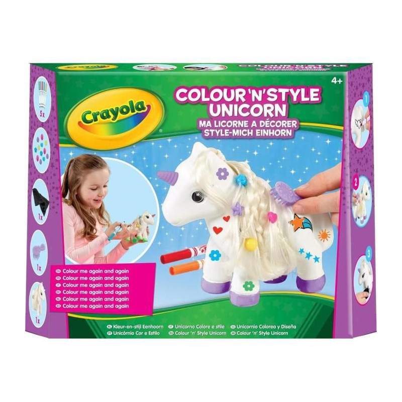 Travaux Manuel Crayola Decorate your Unicorn (FR) Rouge Multicouleur