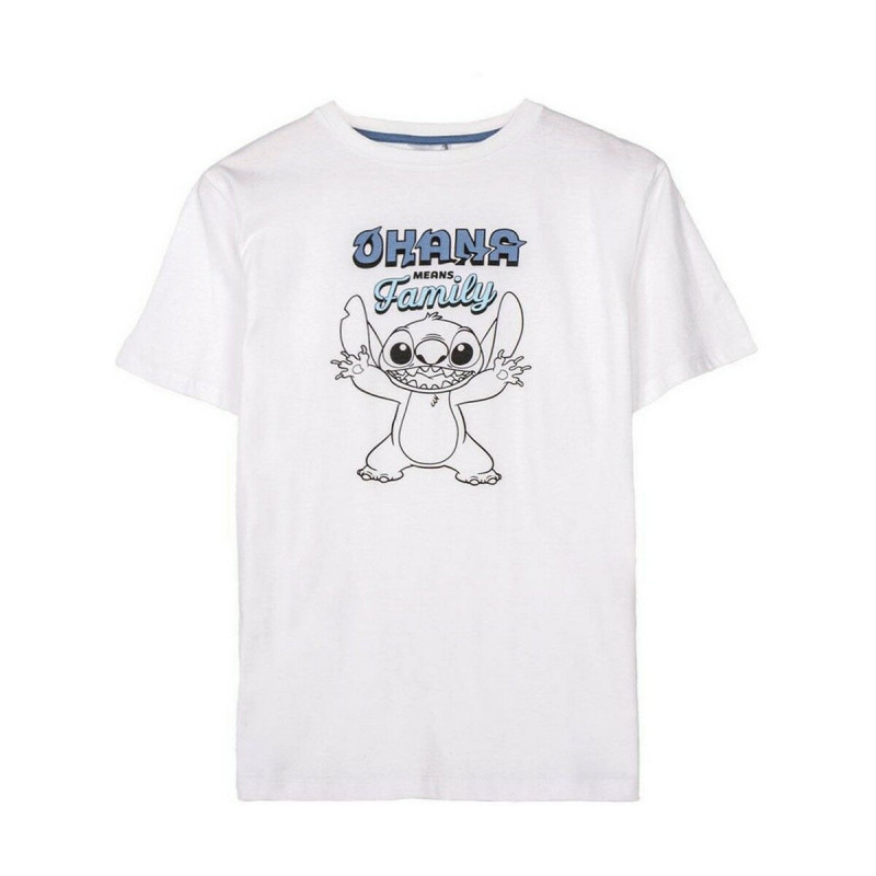 T-Shirt à manches courtes homme Stitch Blanc