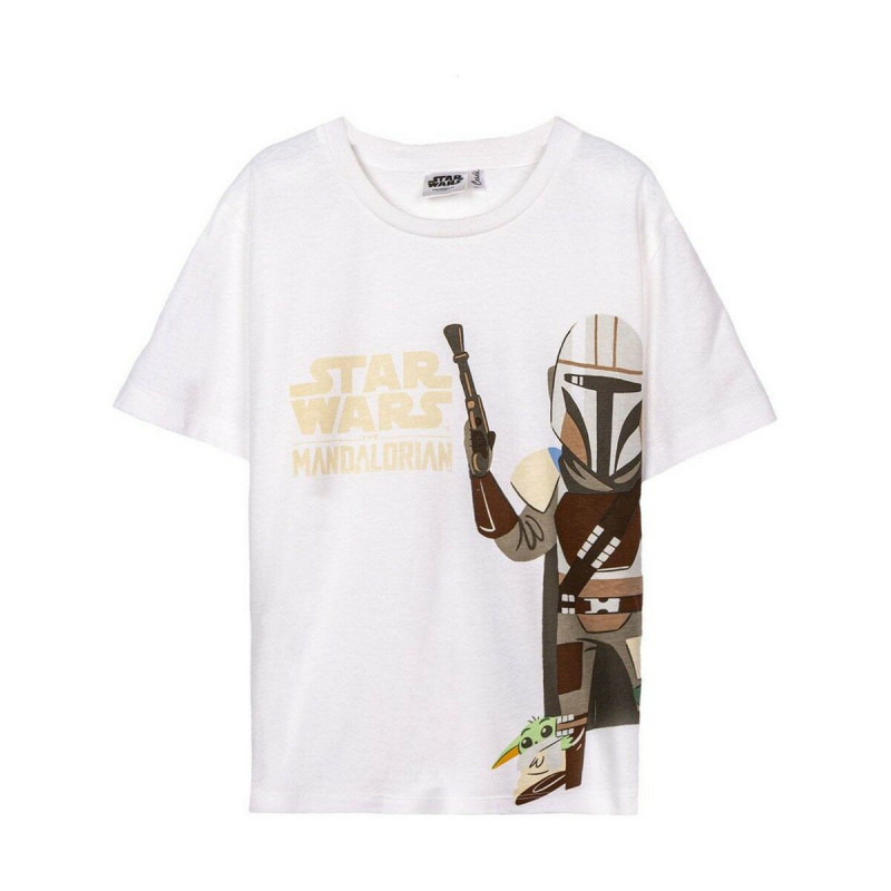 T shirt à manches courtes The Mandalorian Marron