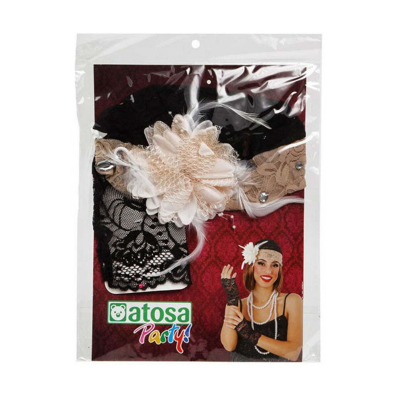 Image secondaire de Bonnet et gants Accessoires de costumes Charleston