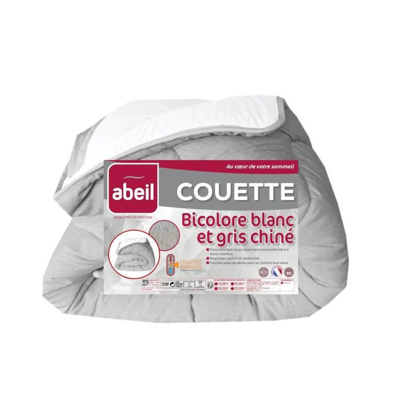 Remplissage de couette Abeil 220 x 240 cm Blanc/Gris